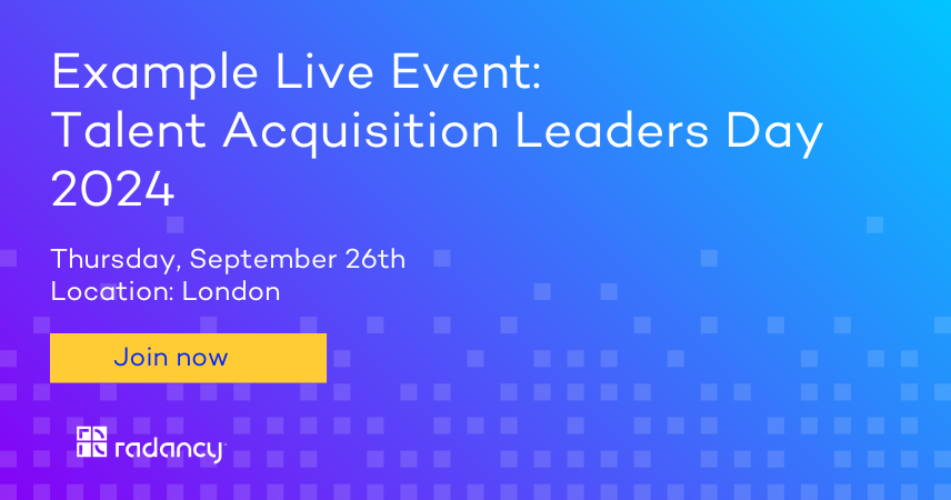 Example Live Event: Talent Acquisition Leaders Day 2024